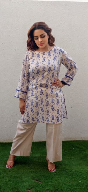 2 Piece lawn suit