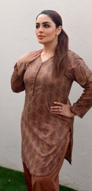 2 Piece lawn suit
